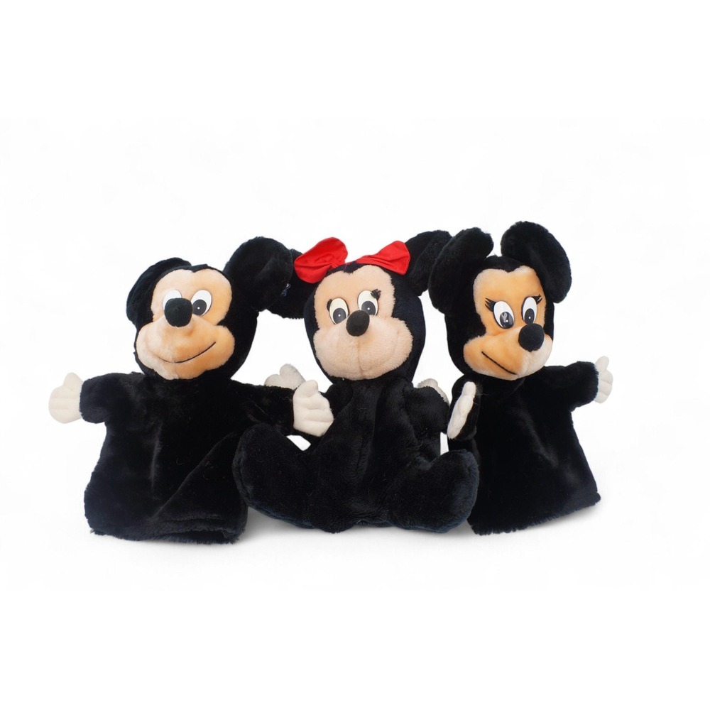 Vtg 1980s Applause Disney Hand Puppet Lot Mickey & Minnie Mouse Golf‎ Club Cover